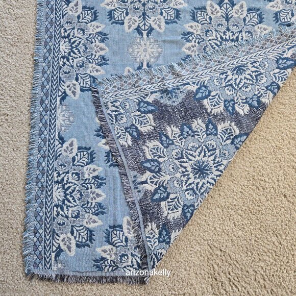 J. Jill Snowflake Jacquard India Ink Blue - Picture 6 of 9